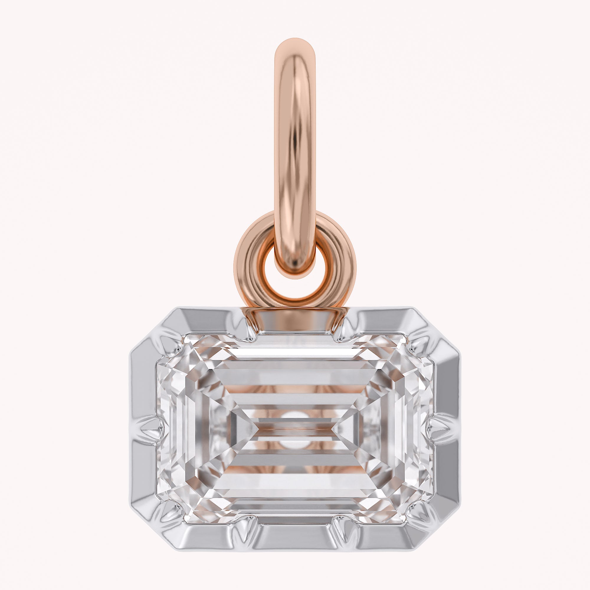 Emerald-Cut Solitaire Pendant | Lab-Grown Diamond