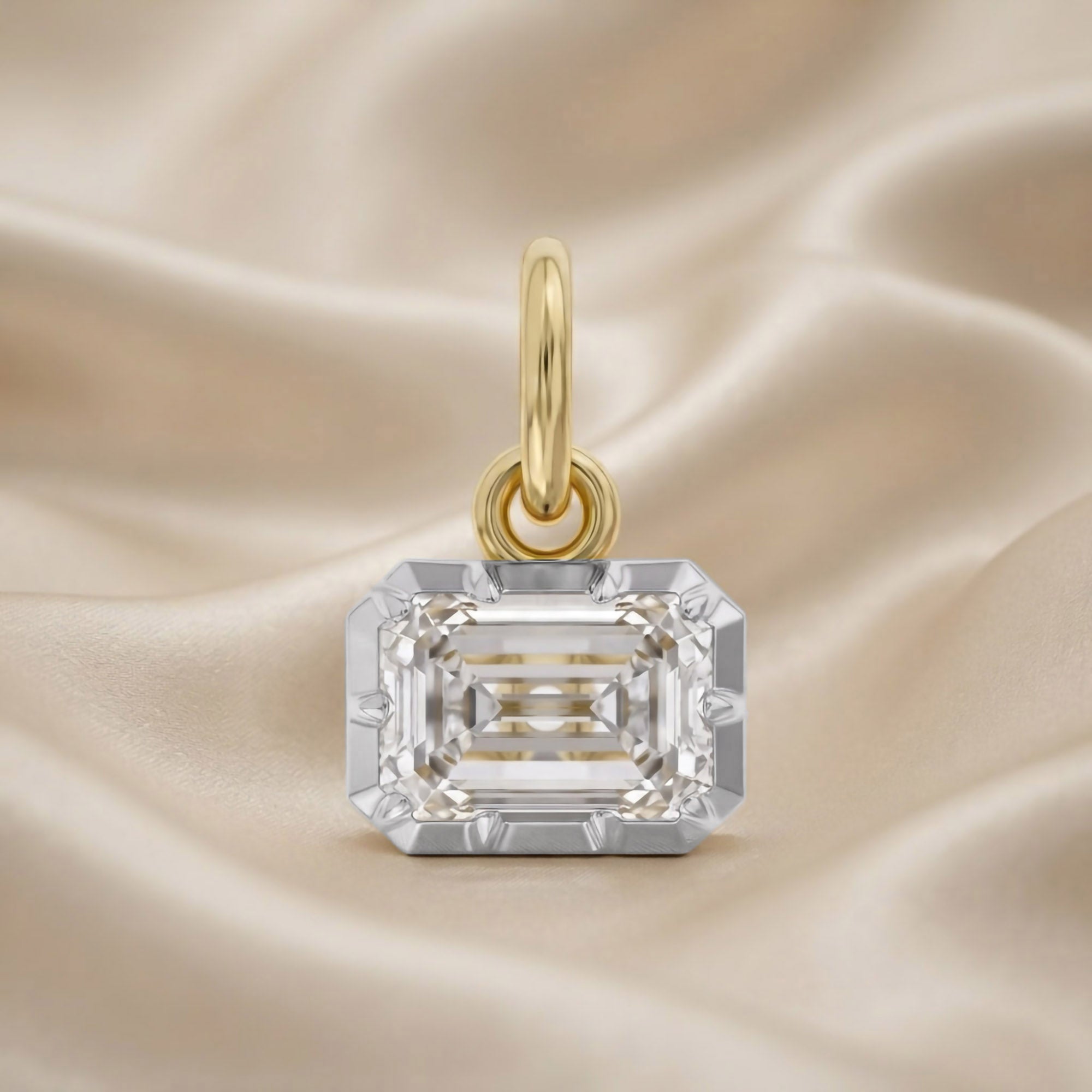 Emerald-Cut Solitaire Pendant | Lab-Grown Diamond