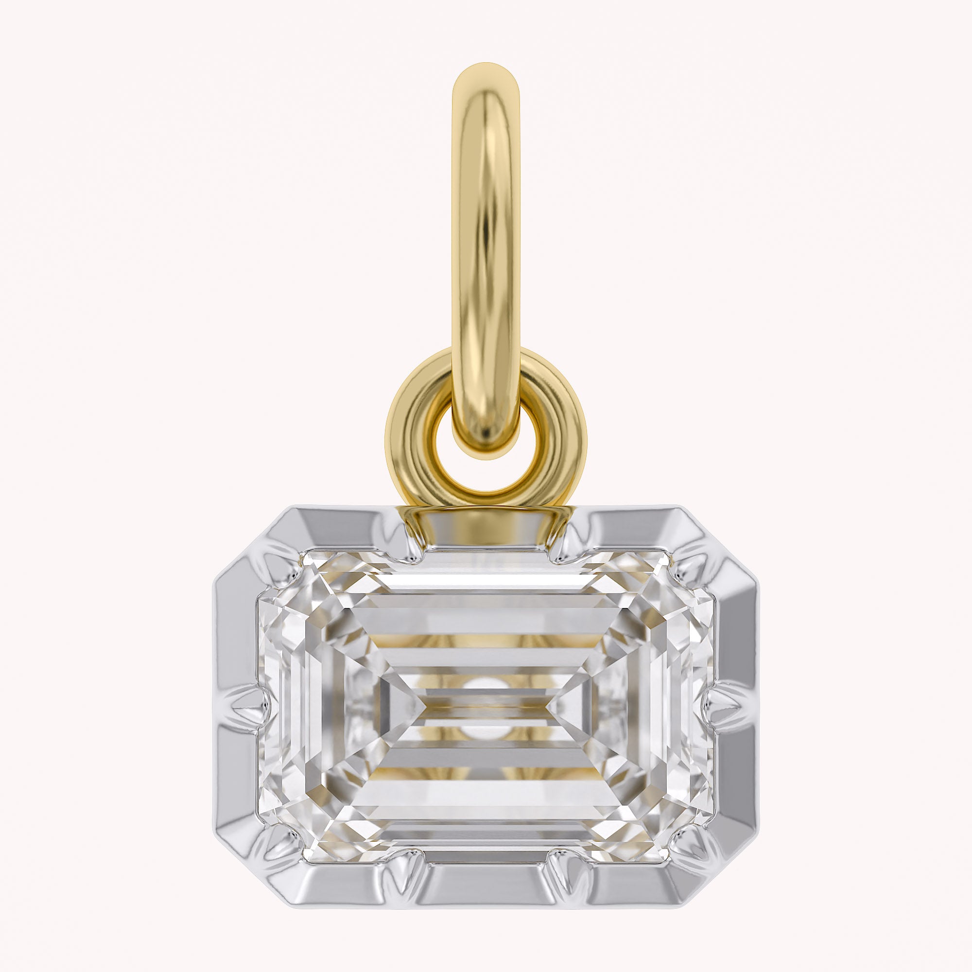 Emerald-Cut Solitaire Pendant | Lab-Grown Diamond