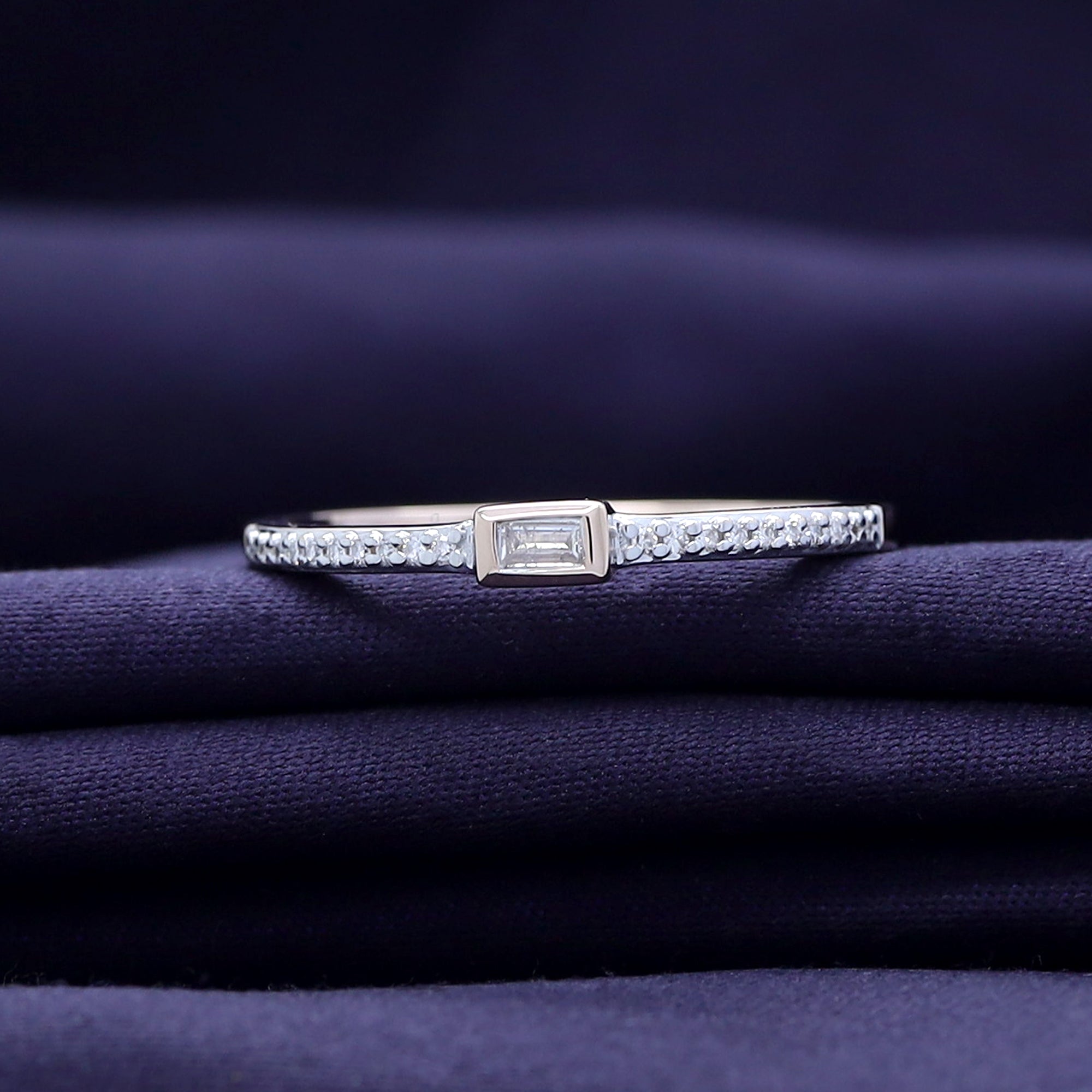 Engagement Wedding Stackable Band Ring