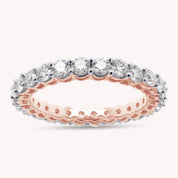 2.5MM Lab Created Moissanite Eternity Ring Band