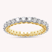 2.5MM Lab Created Moissanite Eternity Ring Band
