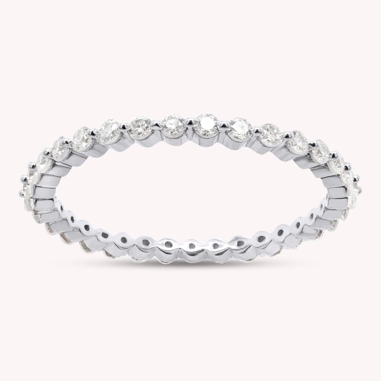 Full Eternity Ring In Lab Created Moissanite