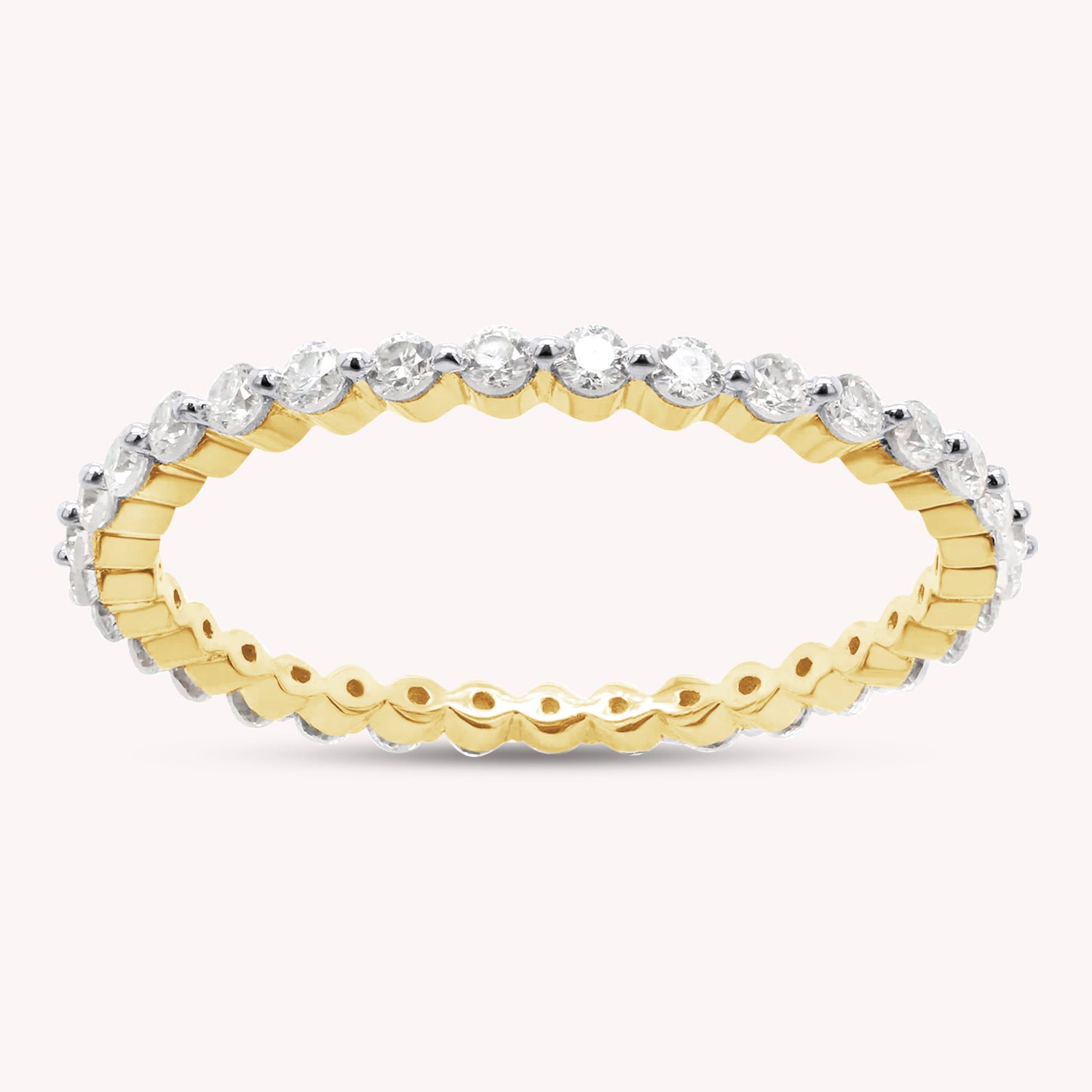 Full Eternity Ring In Lab Created Moissanite