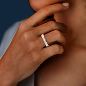 Marquise-Cut Full-Eternity Ring | Lab-Grown Diamond