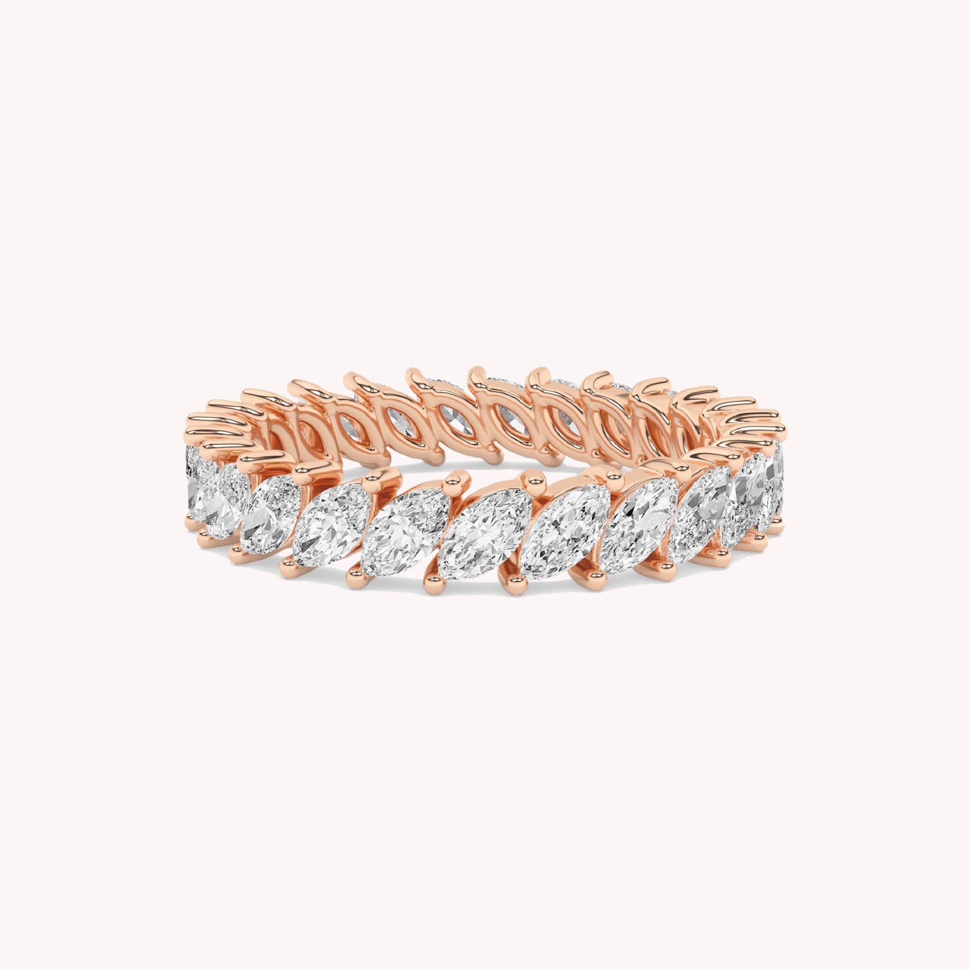 Marquise-Cut Full-Eternity Ring | Lab-Grown Diamond