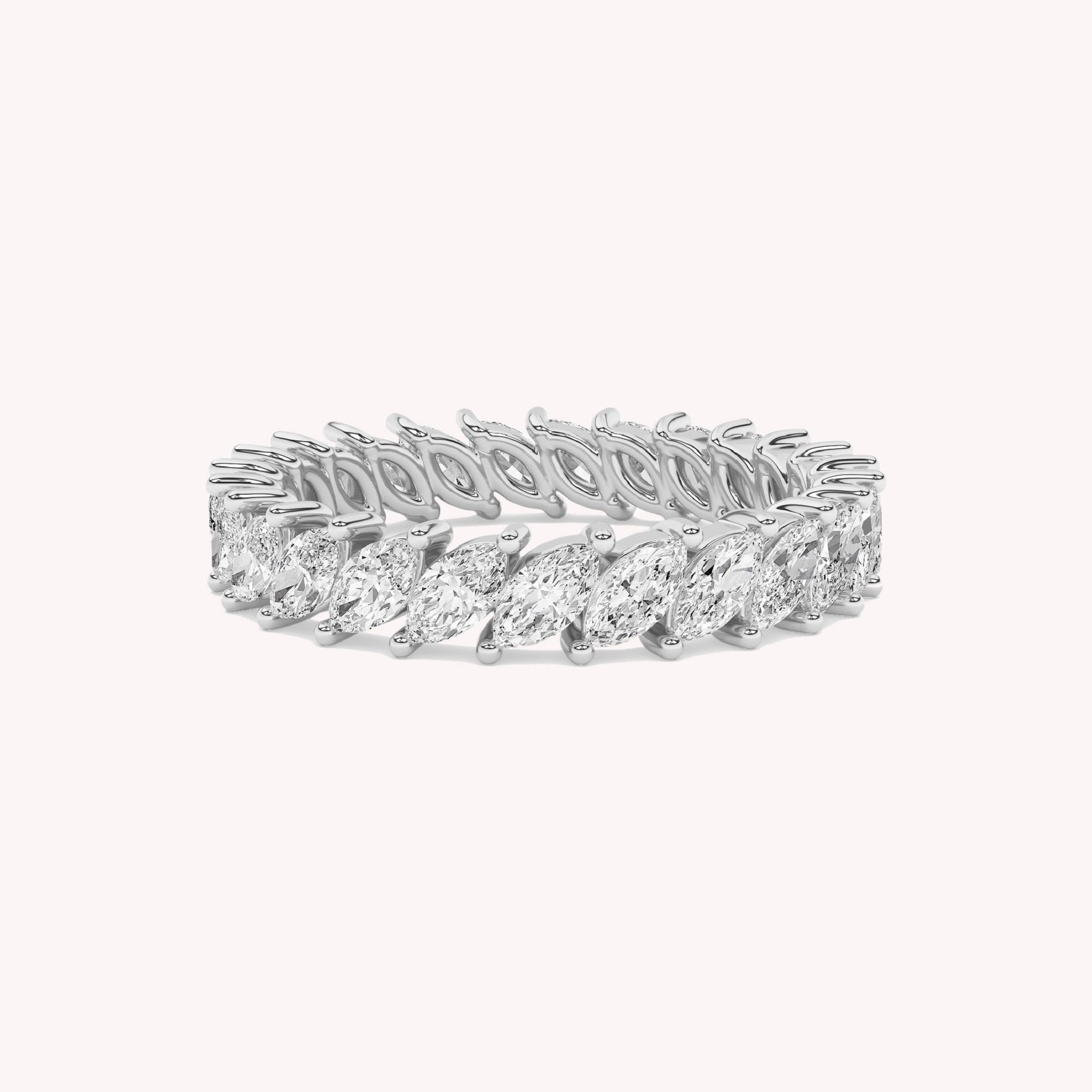 Marquise-Cut Full-Eternity Ring | Lab-Grown Diamond