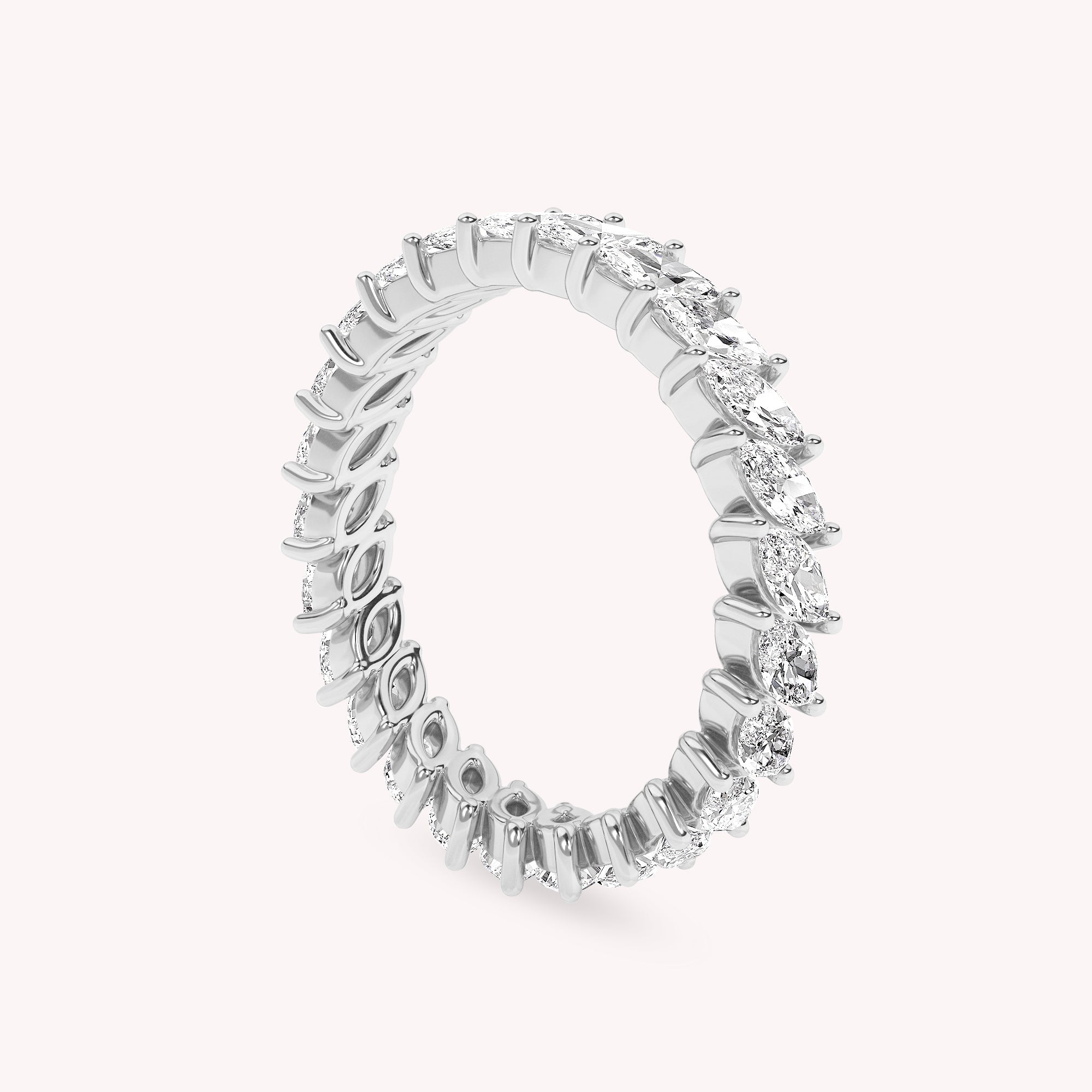 Marquise-Cut Full-Eternity Ring | Lab-Grown Diamond