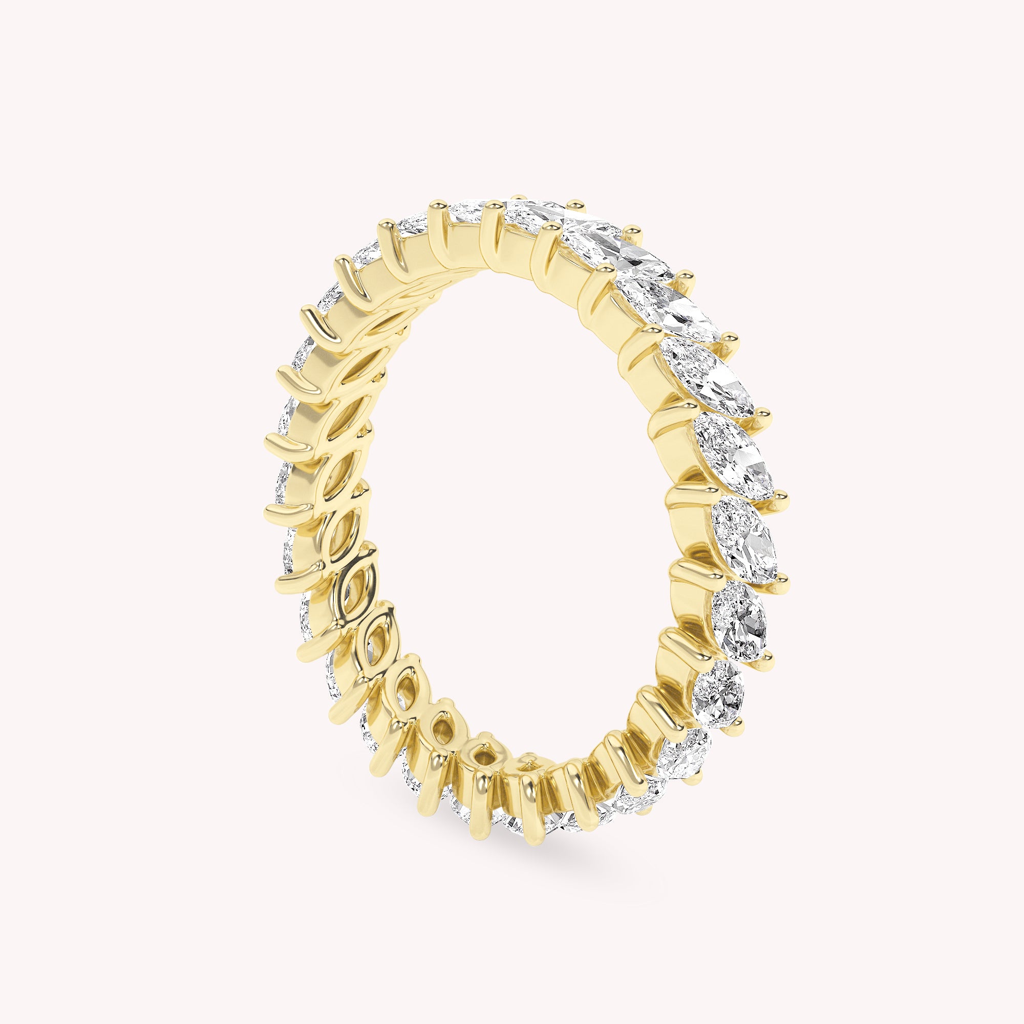 Marquise-Cut Full-Eternity Ring | Lab-Grown Diamond