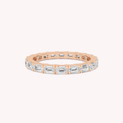 Troi Emerald Cut Eternity Ring