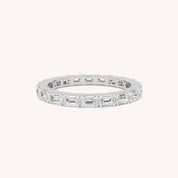 Troi Emerald Cut Eternity Ring