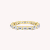 Troi Emerald Cut Eternity Ring