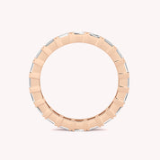 Troi Emerald Cut Eternity Ring
