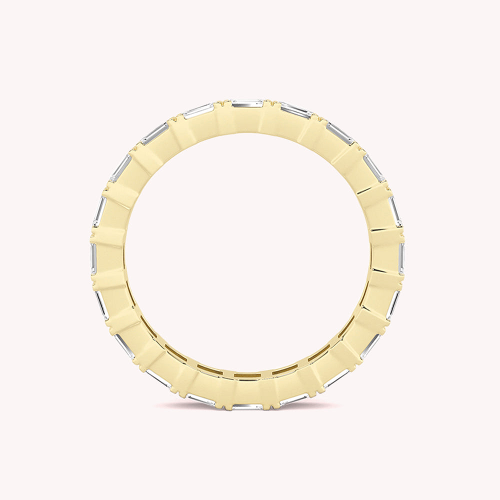 Troi Emerald Cut Eternity Ring
