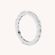 Troi Emerald Cut Eternity Ring