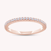 Semi Eternity Lab Created Moissanite 1.3MM Width Ring