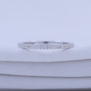 Semi Eternity Lab Created Moissanite 1.3MM Width Ring