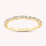 Semi Eternity Lab Created Moissanite 1.3MM Width Ring