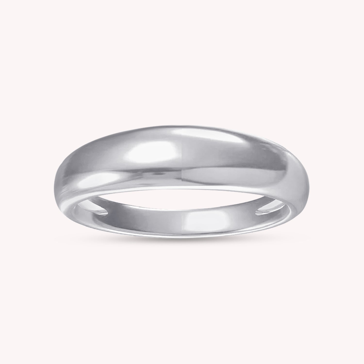 Plain Dome Stackable Ring width 3.5MM