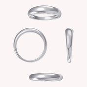 Plain Dome Stackable Ring width 3.5MM