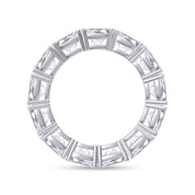 5MM Cushion Cut Lab Created Moissanite Full Eternity Ring