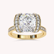 Round Brilliant Lab Grown Diamond Statement Ring with Prong Setting