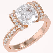 Round Brilliant Lab Grown Diamond Statement Ring with Prong Setting