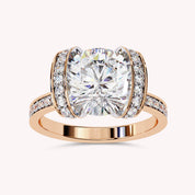 Round Brilliant Lab Grown Diamond Statement Ring with Prong Setting