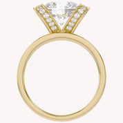 Round Brilliant Lab Grown Diamond Statement Ring with Prong Setting