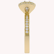 Round Brilliant Lab Grown Diamond Statement Ring with Prong Setting