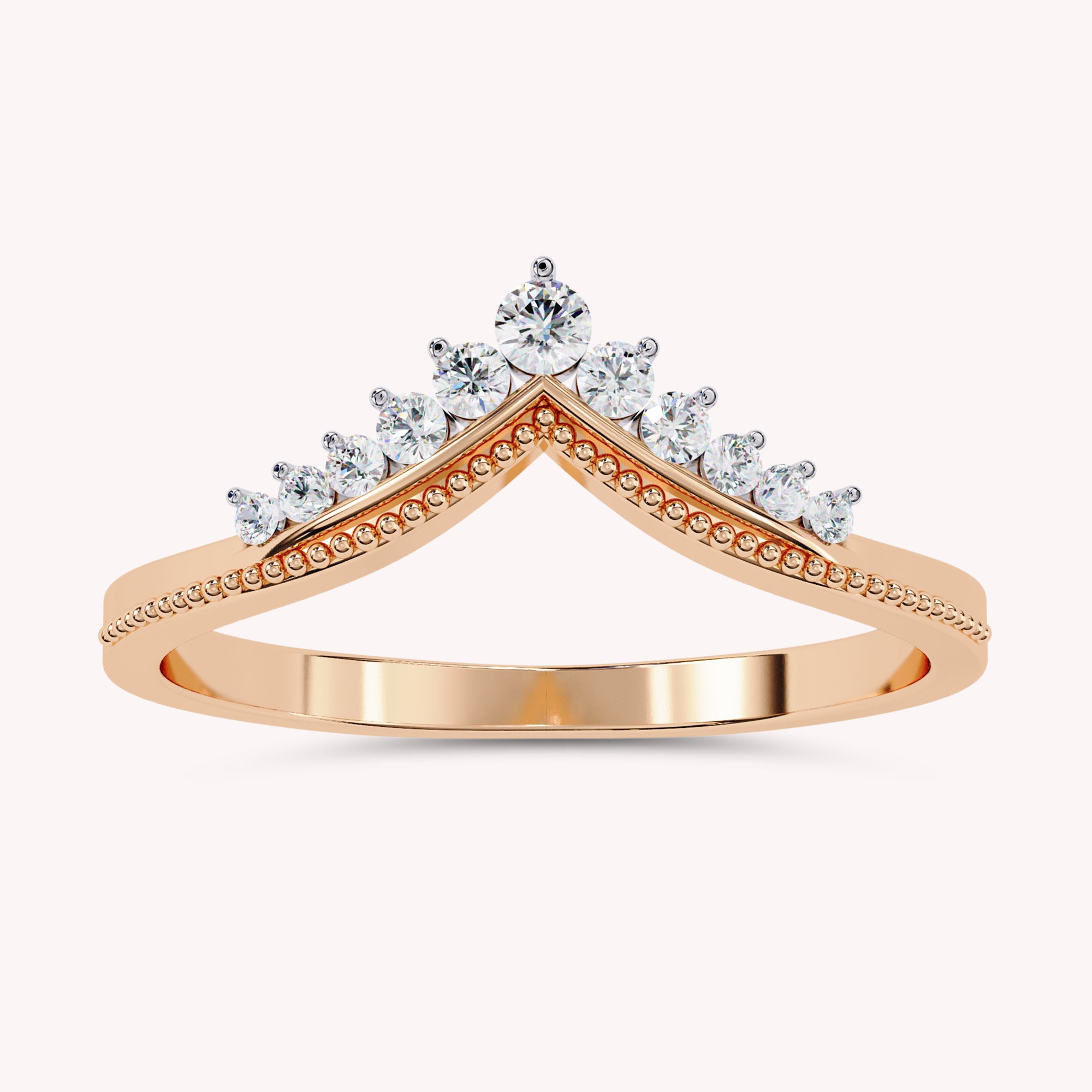 0.15 Cttw Round Lab Grown Diamond Stackable Engagement Ring for Women