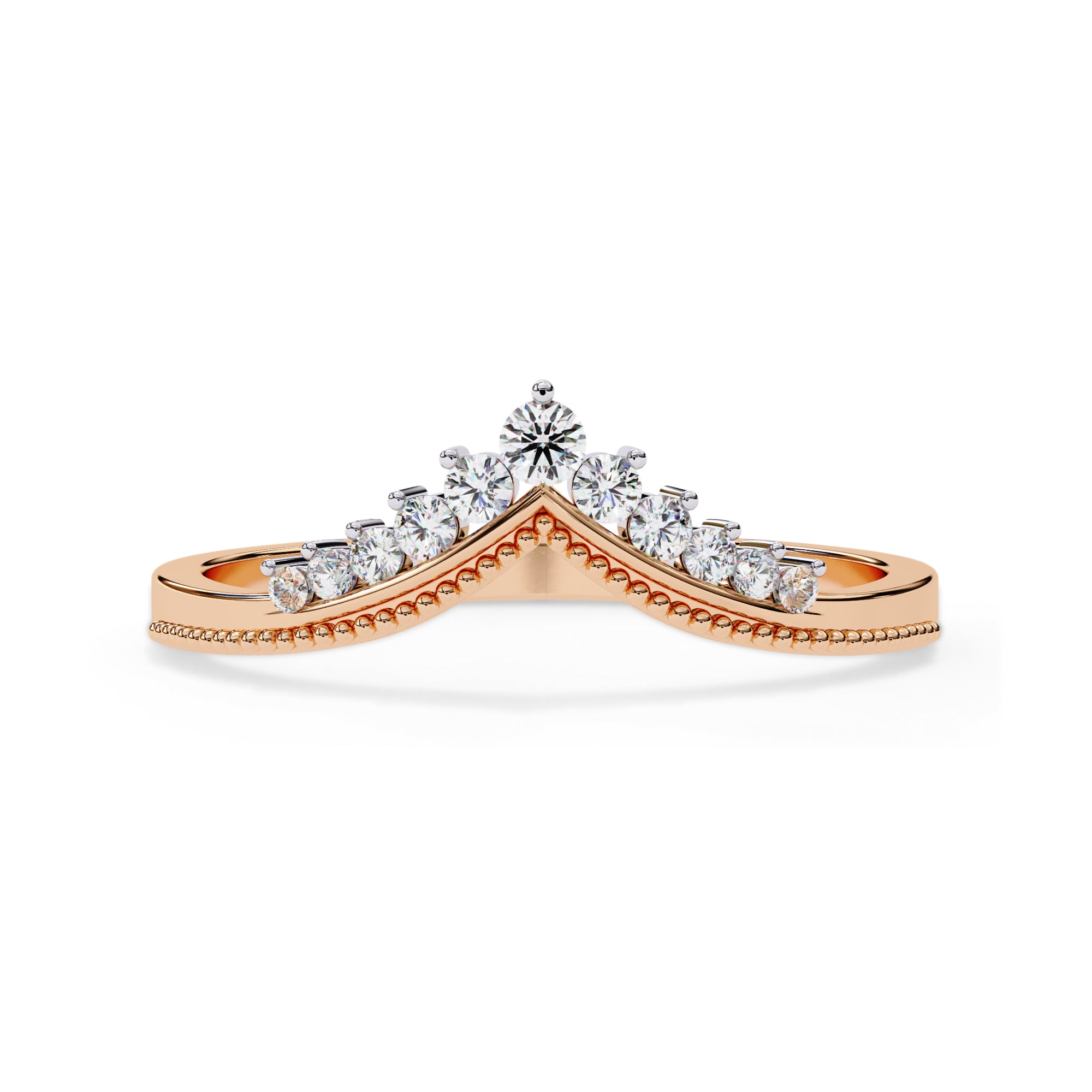 0.15 Cttw Round Lab Grown Diamond Stackable Engagement Ring for Women