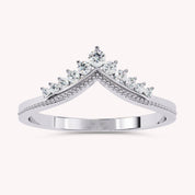 0.15 Cttw Round Lab Grown Diamond Stackable Engagement Ring for Women
