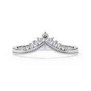 0.15 Cttw Round Lab Grown Diamond Stackable Engagement Ring for Women