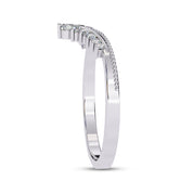 0.15 Cttw Round Lab Grown Diamond Stackable Engagement Ring for Women