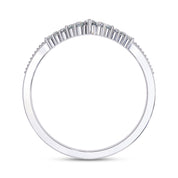 0.15 Cttw Round Lab Grown Diamond Stackable Engagement Ring for Women