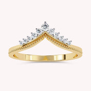 0.15 Cttw Round Lab Grown Diamond Stackable Engagement Ring for Women