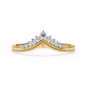 0.15 Cttw Round Lab Grown Diamond Stackable Engagement Ring for Women