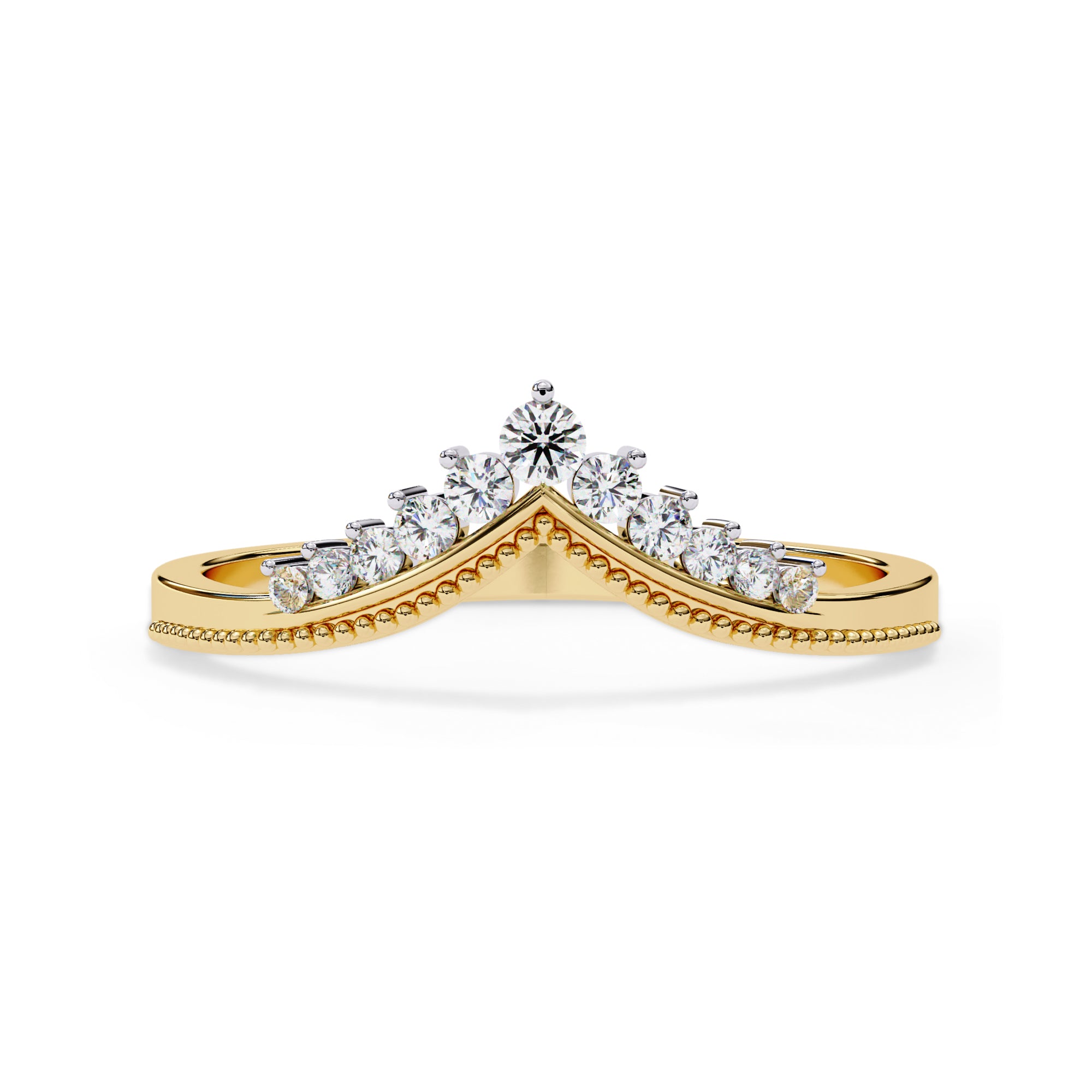 0.15 Cttw Round Lab Grown Diamond Stackable Engagement Ring for Women