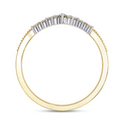 0.15 Cttw Round Lab Grown Diamond Stackable Engagement Ring for Women