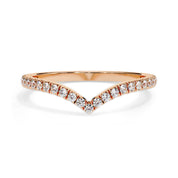 0.25 Cttw Round Lab Grown Diamond Stackable Engagement Ring for Women