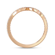 0.25 Cttw Round Lab Grown Diamond Stackable Engagement Ring for Women