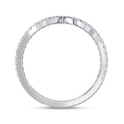 0.25 Cttw Round Lab Grown Diamond Stackable Engagement Ring for Women