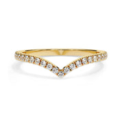 0.25 Cttw Round Lab Grown Diamond Stackable Engagement Ring for Women