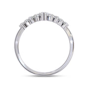 Marquise and Round Cut Lab Grown Diamond Engagement Ring