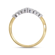 Marquise and Round Cut Lab Grown Diamond Engagement Ring