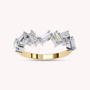 0.70 Cttw Half Eternity Wedding Band Rings for Women Jewelry
