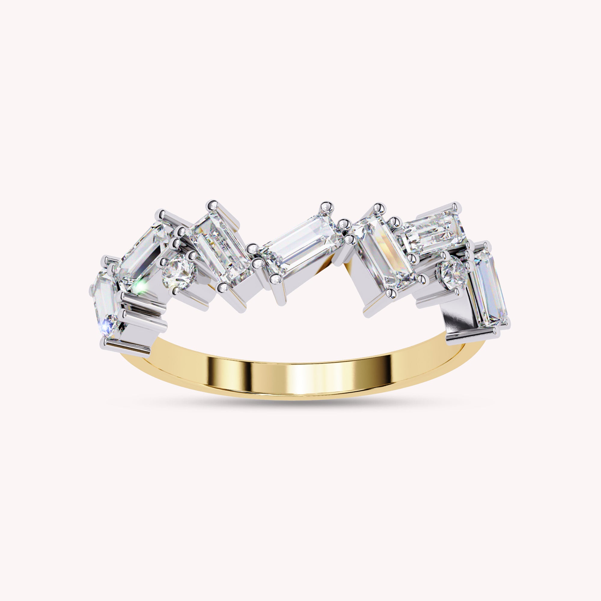 0.70 Cttw Half Eternity Wedding Band Rings for Women Jewelry