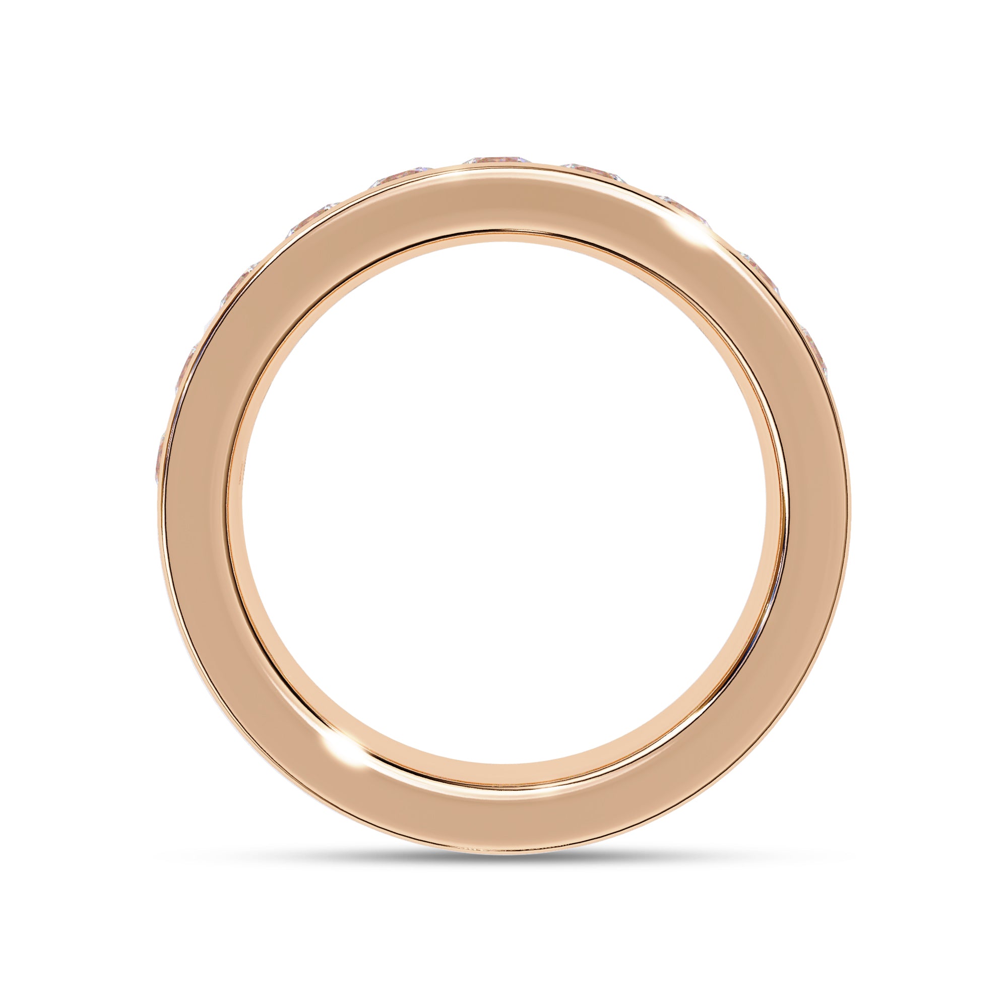 1 Cttw Half Eternity Channel Set Wedding Band Rings for Women Jewelry