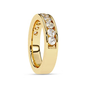 1 Cttw Half Eternity Channel Set Wedding Band Rings for Women Jewelry